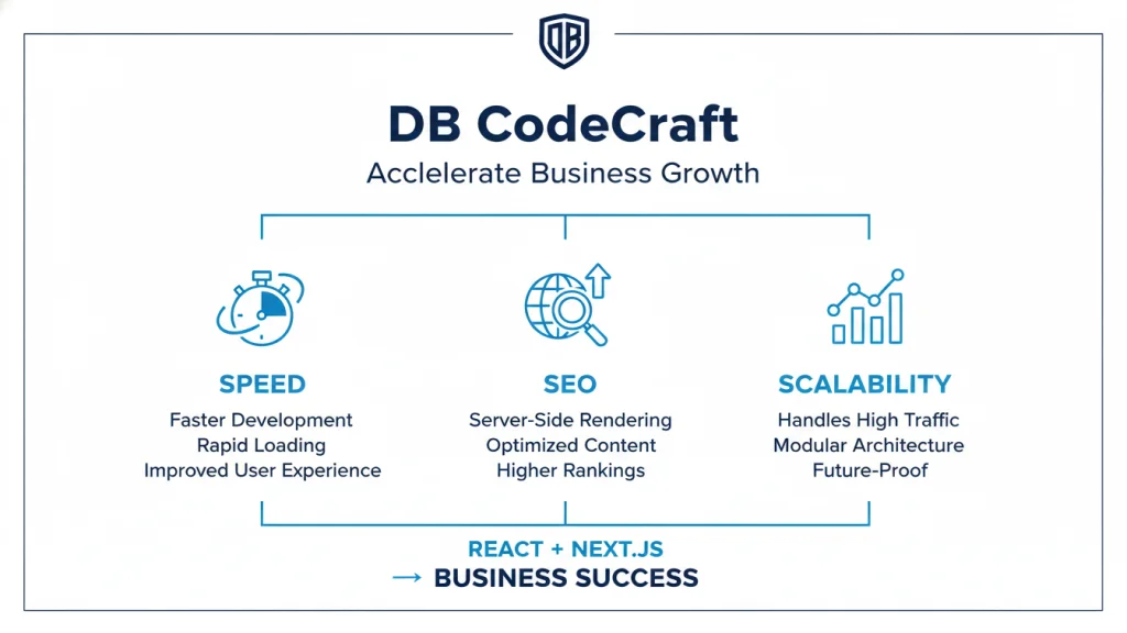 Benefits of React and Next.js for scalable business growth